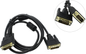 Кабель DVI-D - DVI-D,  3м, 25M/25M, dual link, черный, экранированный, ферритовые кольца, ExeGate