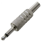 Разъем кабельный SZC-0022 3.5 мм mono, металлический