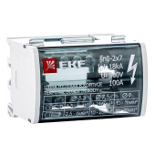 Шина нулевая EKF sn0-2x7 на DIN-рейку в корпусе 2x7 групп