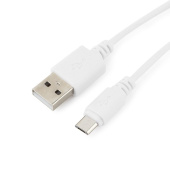 Кабель USB A(m) - microB(m),  1.8м, белый USB 2.0, Cablexpert CC-mUSB2-AMBM-6W