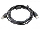 Кабель USB A-B 2.0 3м, черный, экран., феррит. кольцо (CCF-USB2-AMBM-10)
