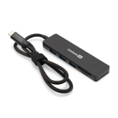 Док-станция 4-в-1 ExeGate DUB-2213C/CR (кабель-адаптер USB Type-C -> 2xUSB2.0+ 1xUSB3.0+Card Reader,