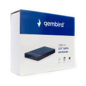 Gembird EE2-U31S-2, порт Type-С, USB 3.0 SATA III, пластик, чёрный