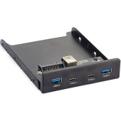 Планка USB на переднюю панель ExeGate U3H-619, 3,5