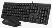 Клавиатура + мышь A4Tech KK-3330 клав:черный мышь:черный USB KK-3330S USB