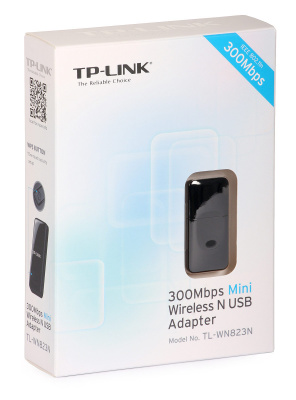 Сетевой адаптер TP-Link TL-WN823N USB2.0, 2.4GHz, 802.11n до 300Мбит/с - 1
