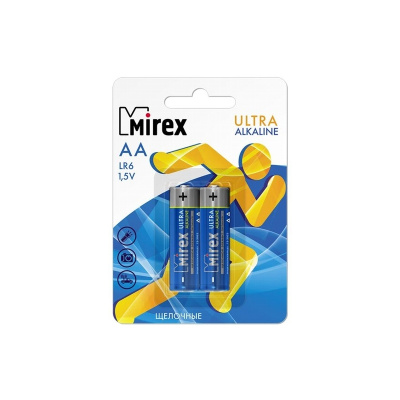 Батарейка Mirex LR6 AA 1,5V  2шт.