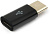 Переходник microUSB(f) - USB Type-C(m), черный, Cablexpert A-USB2-CMmF-01