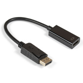 Переходник DisplayPort - HDMI, 20M/19F, кабель 15см, ExeGate EX-DPM-HDMIF-0.15