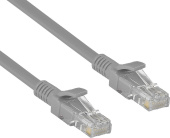 Кабель Patch Cord RJ45, UTP, Cat-5e, PVC, 15m, серый ExeGate UTP-RJ45-RJ45-5e-CU-15M-GY