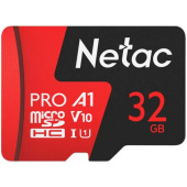 Карта памяти MicroSDHC 32Gb Netac P500 Extreme PRO Class 10 UHS-I A1 up to 100MB/s NT02P500PRO-032G-