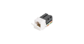 Модуль RJ-45 кат 6, Keystone, 110/KRONE, T568A/B, 180градусов, белый NIKOMAX NMC-KJUE2-VI-WT