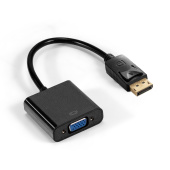 Переходник DisplayPort - VGA, 20M/15F, кабель 20см, ExeGate EX-DPM-VGAF-0.2