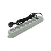 Сетевой фильтр ZIS PILOT S, белый, 5м