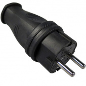Вилка кабельная 16A 2P+PE 220В IP44 Lezard 106-0400-0105 105