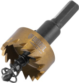 Коронка по металлу Denzel HSS, 28 мм, нитридтитановое покрытие (724106)