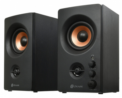 Звуковые колонки Oklick OK-164 2.0 2x15W, черные