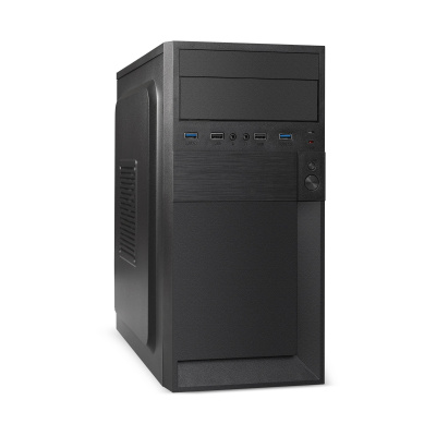 Корпус ExeGate BAA-105U2-01 (mATX, без БП, 2*USB+2*USB3.0, аудио) черный