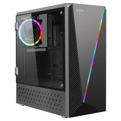 Корпус Ginzzu SL200 (ATX, 2x3.5