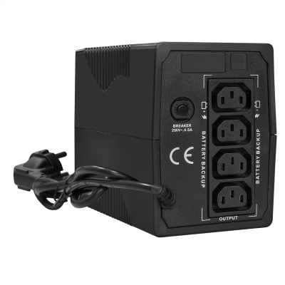 Источник бесперебойного питания Exegate Power Smart ULB-1000.LCD.AVR.4C13 (1000ВА, 550Вт, LCD, AVR,