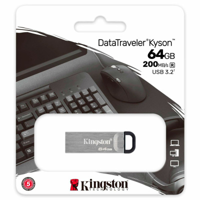 Флэшка 64Gb USB 3.2 Kingston DataTraveler Kyson (DTKN/64GB)